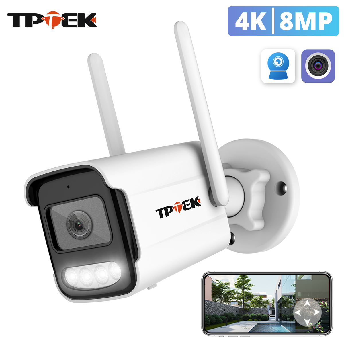 Btt Skr Mini - 8MP 4K IP-camera Wifi bewakingscamera 5MP