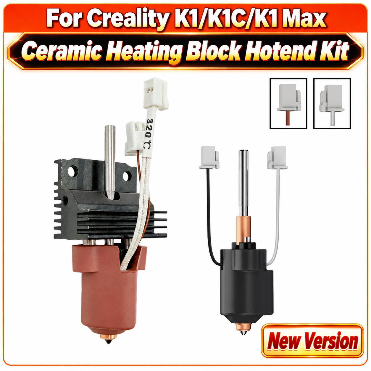 High Flow Ceramic Hotend - Hotend-set met keramische verwarmingsblok en snelwisselmondstuk