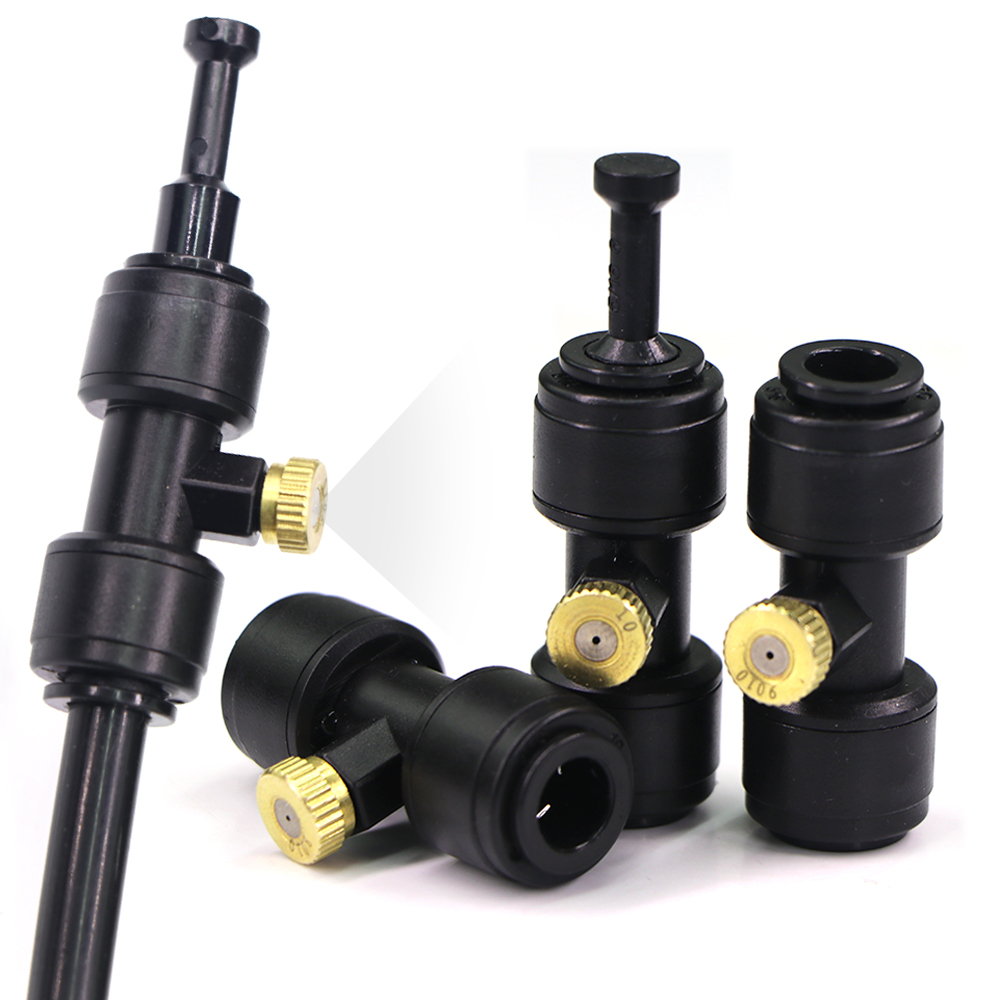 Nozzle Brass - 0,1-1 mm messing sproeikop met T-stuk
