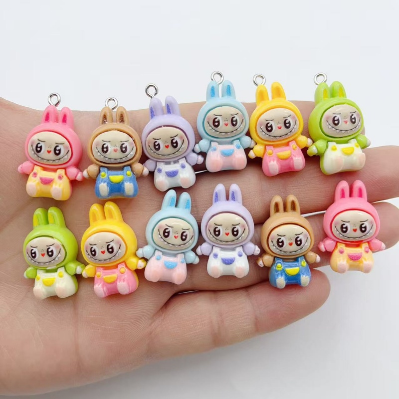 Resin - 10 stuks Kawaii Konijn Aardbei Huis