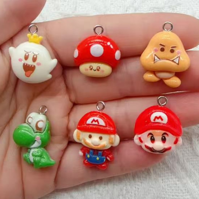 Resin - 10 stuks hars cartoon hangers, DIY