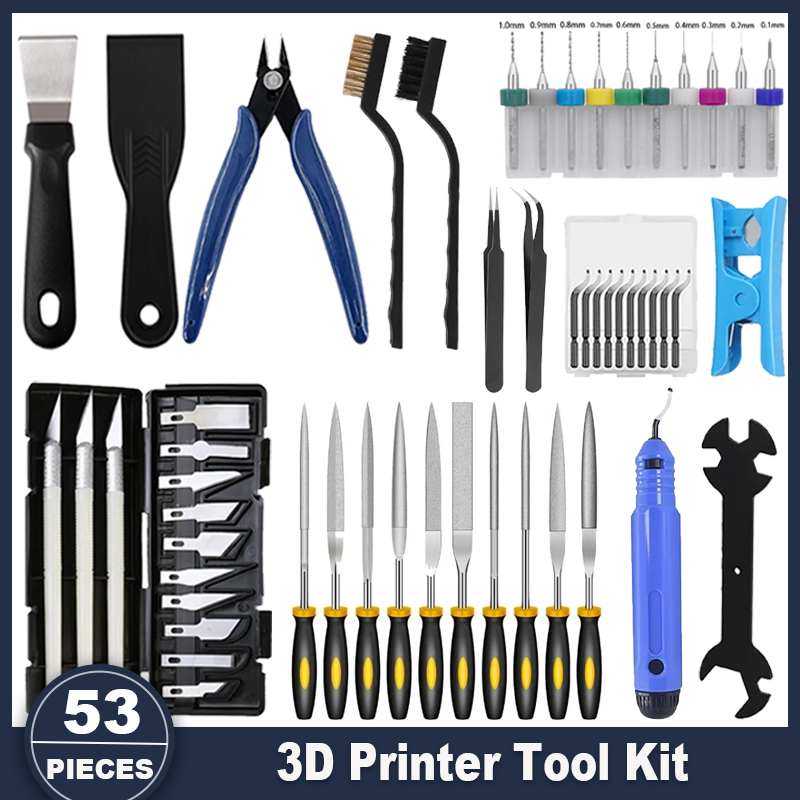 Fdm Printer - 3D-printer gereedschapsset, 53 stuks 3D-printeraccessoires voor