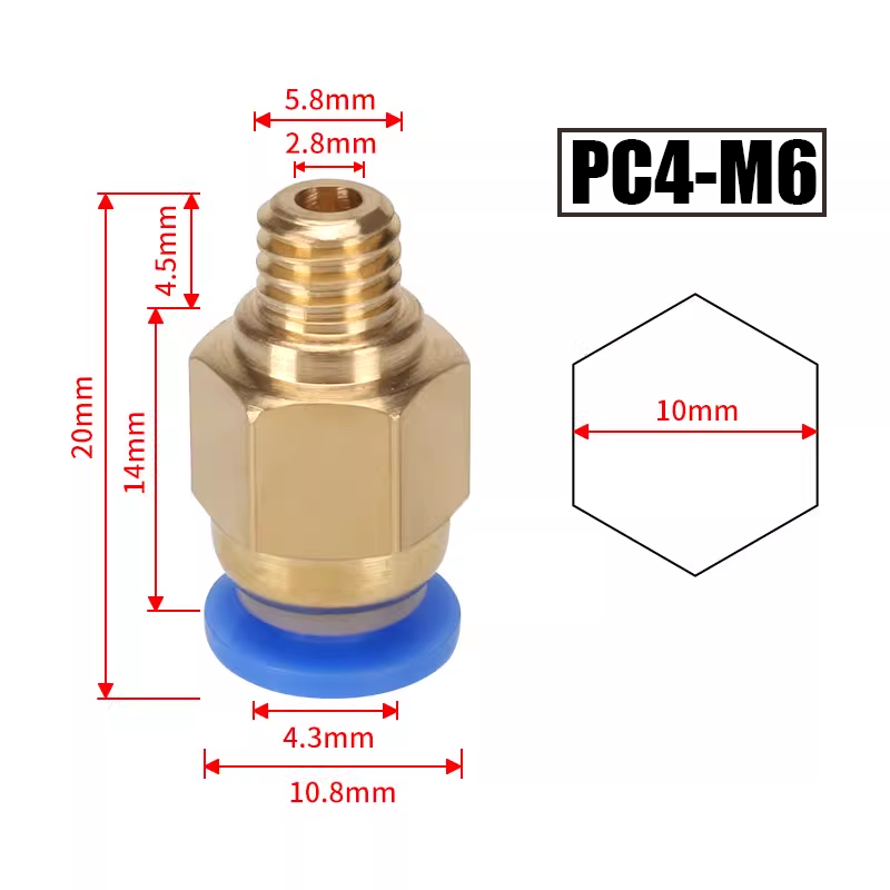10 stks/partij PC4-M10 Pneumat - Filament 1.75 recensie en prijs