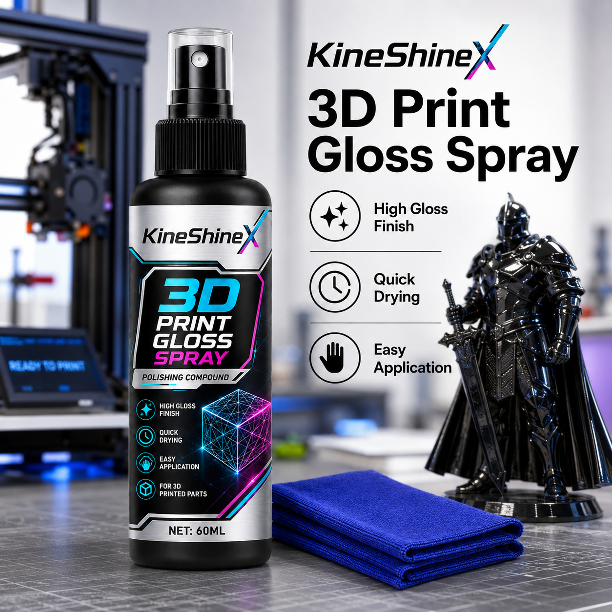 3D Print Glans Spray Polijstmi - 3D Printer Stand recensie en prijs