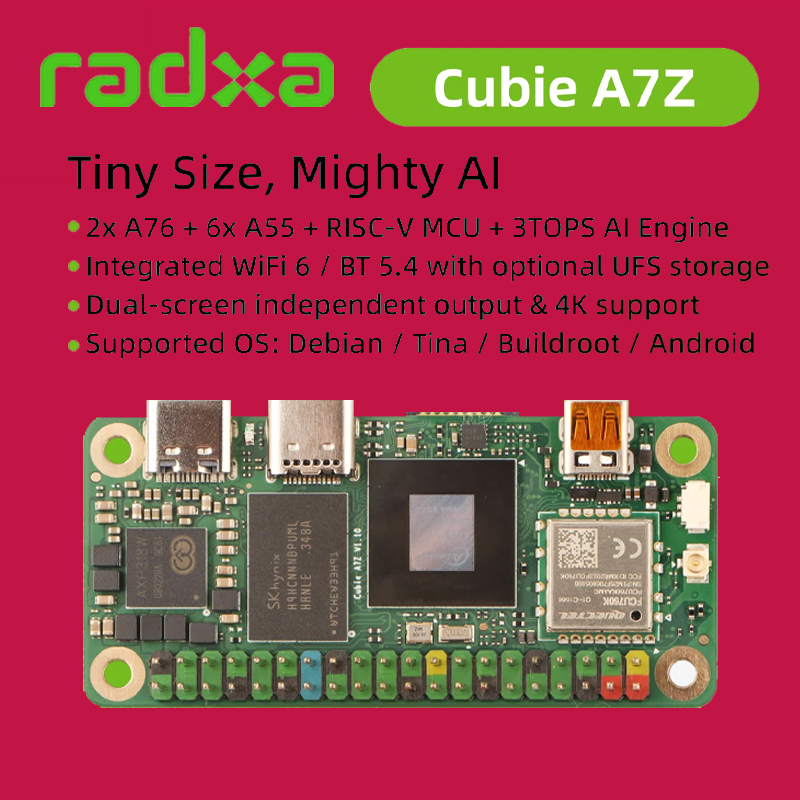 Radxa Cubie A7Z, Allwinner SoC - Resin Vat recensie en prijs