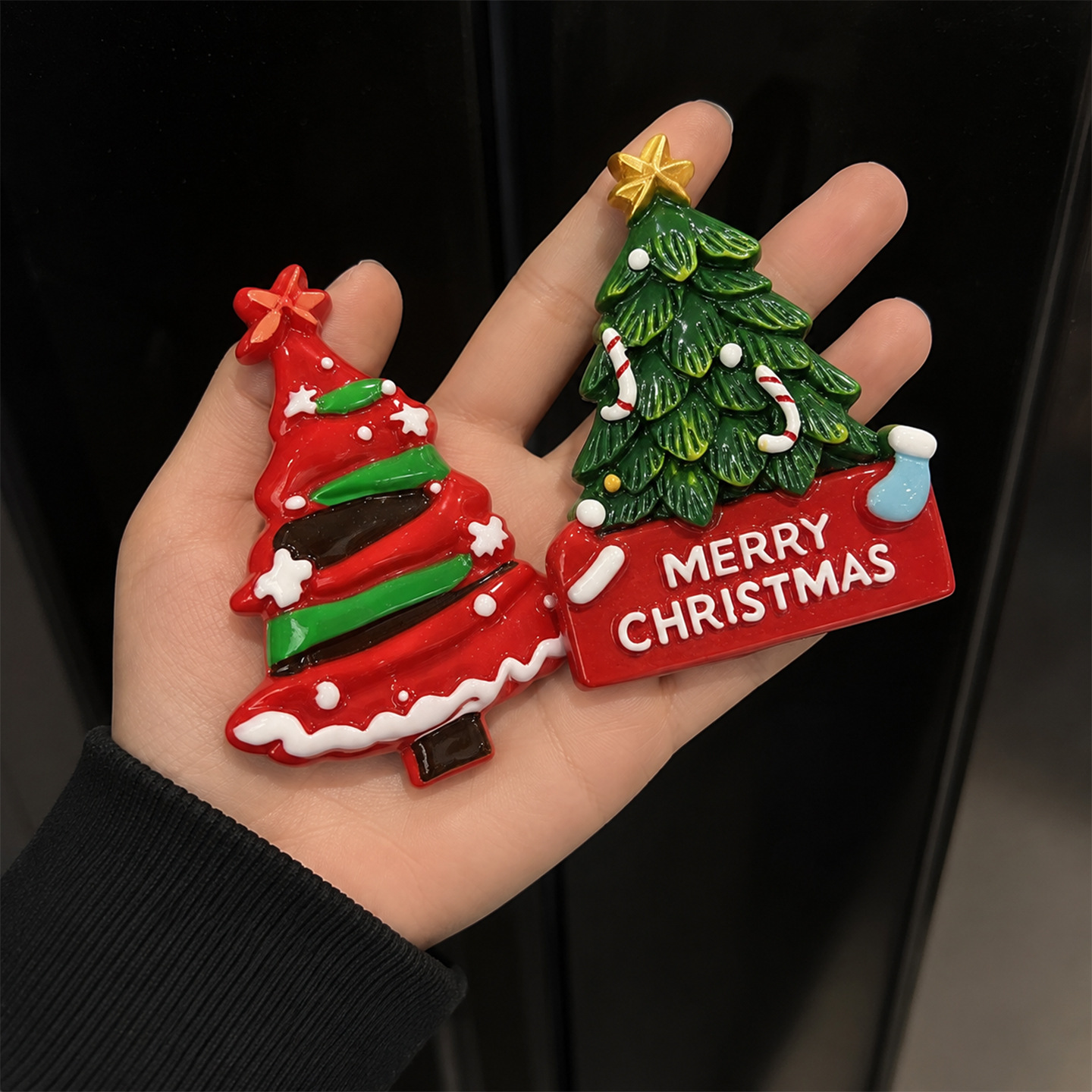 Kerstkoelkastmagneten Set Vrol - Resin recensie en prijs