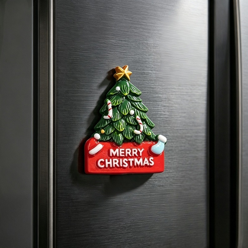 Kerstkoelkastmagneten Set Vrol - Resin recensie en prijs