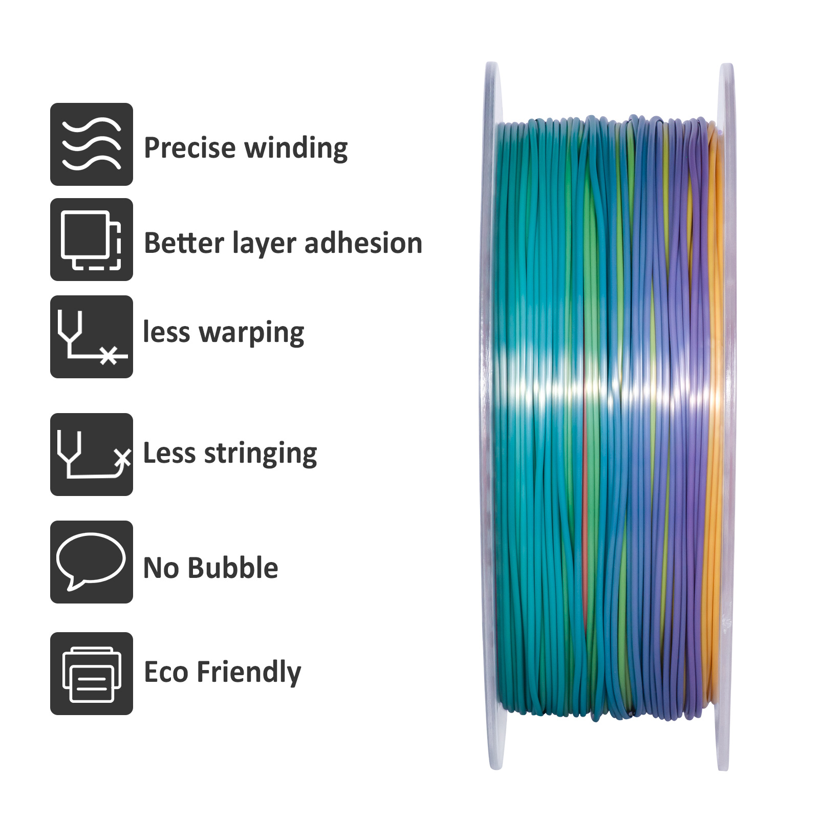 GEEETECH 5 kg 3D zijde PLA-fil - Filament 1.75 recensie en prijs