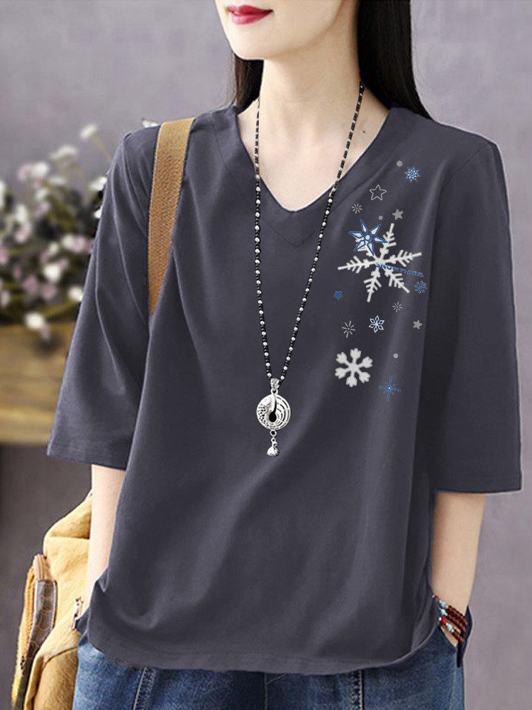 Dames T-shirt van puur katoen  - Resin Vat recensie en prijs