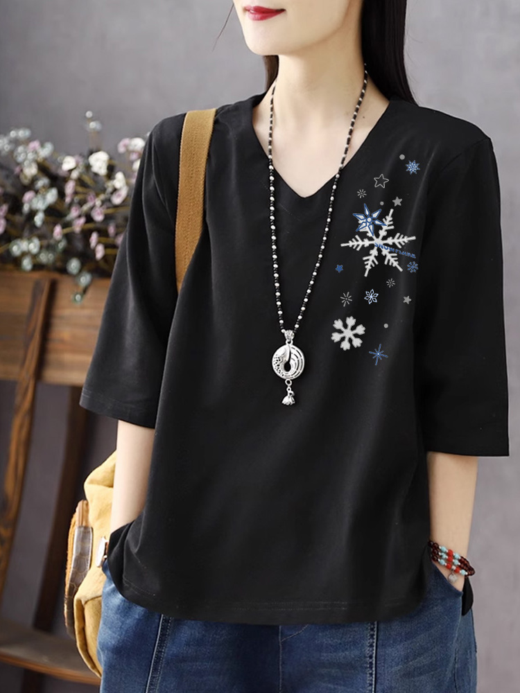 Dames T-shirt van puur katoen  - Resin Vat recensie en prijs