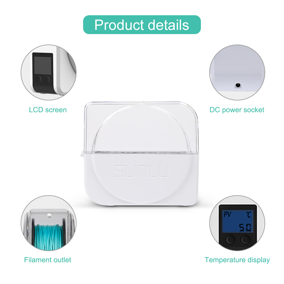 SUNLU Filament Droger S1 Plus  - Filament 1.75 recensie en prijs