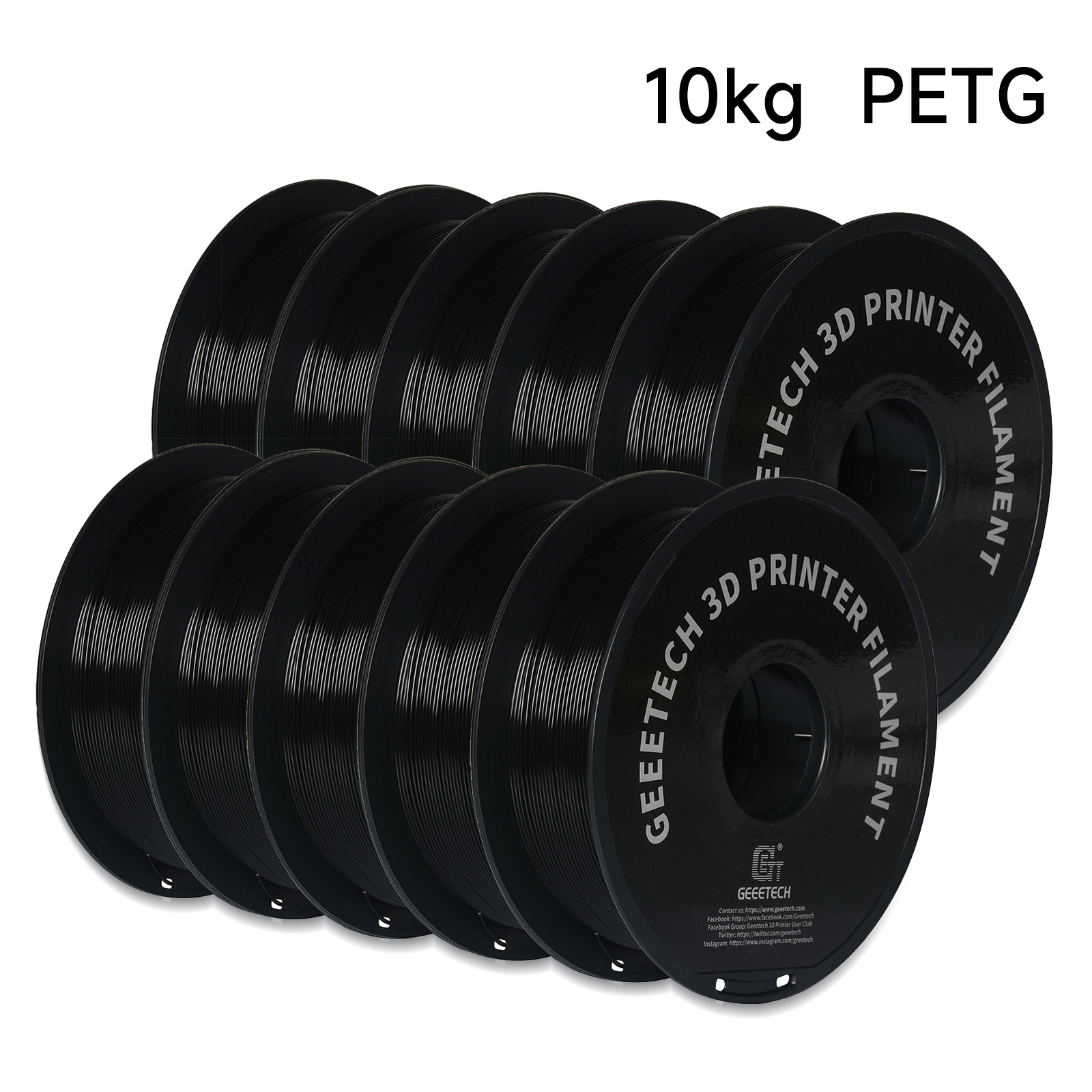 GEEETECH 10 kg in één doos mat - Filament 1.75 recensie en prijs